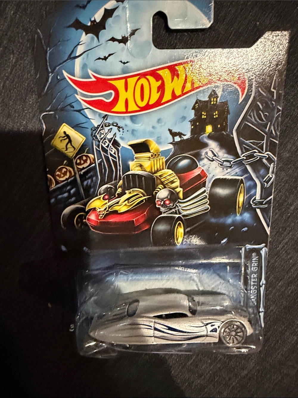 Mattel Hot Wheels Silver & Blue Streamlined Sports Car